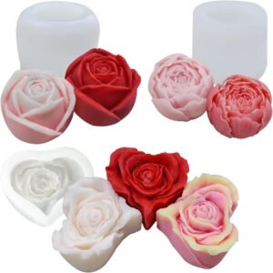 MOLDE DE ROSA PARA VELAS